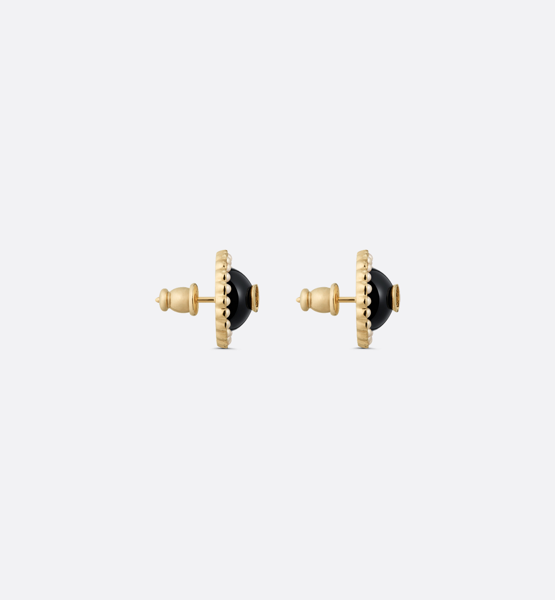 Petit CD Baroque Stud Earrings - 4
