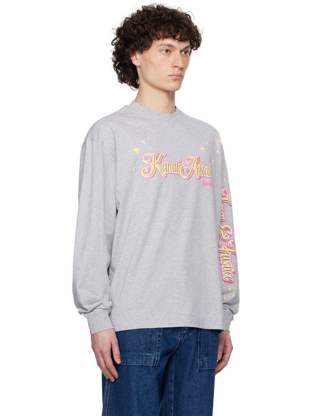 Gray 'Kanak Attak' Long Sleeve T-shirt - 2