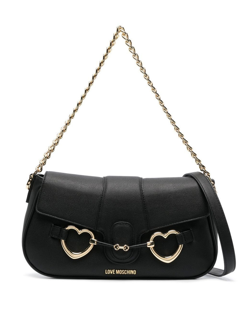 logo-plaque shoulder bag 1