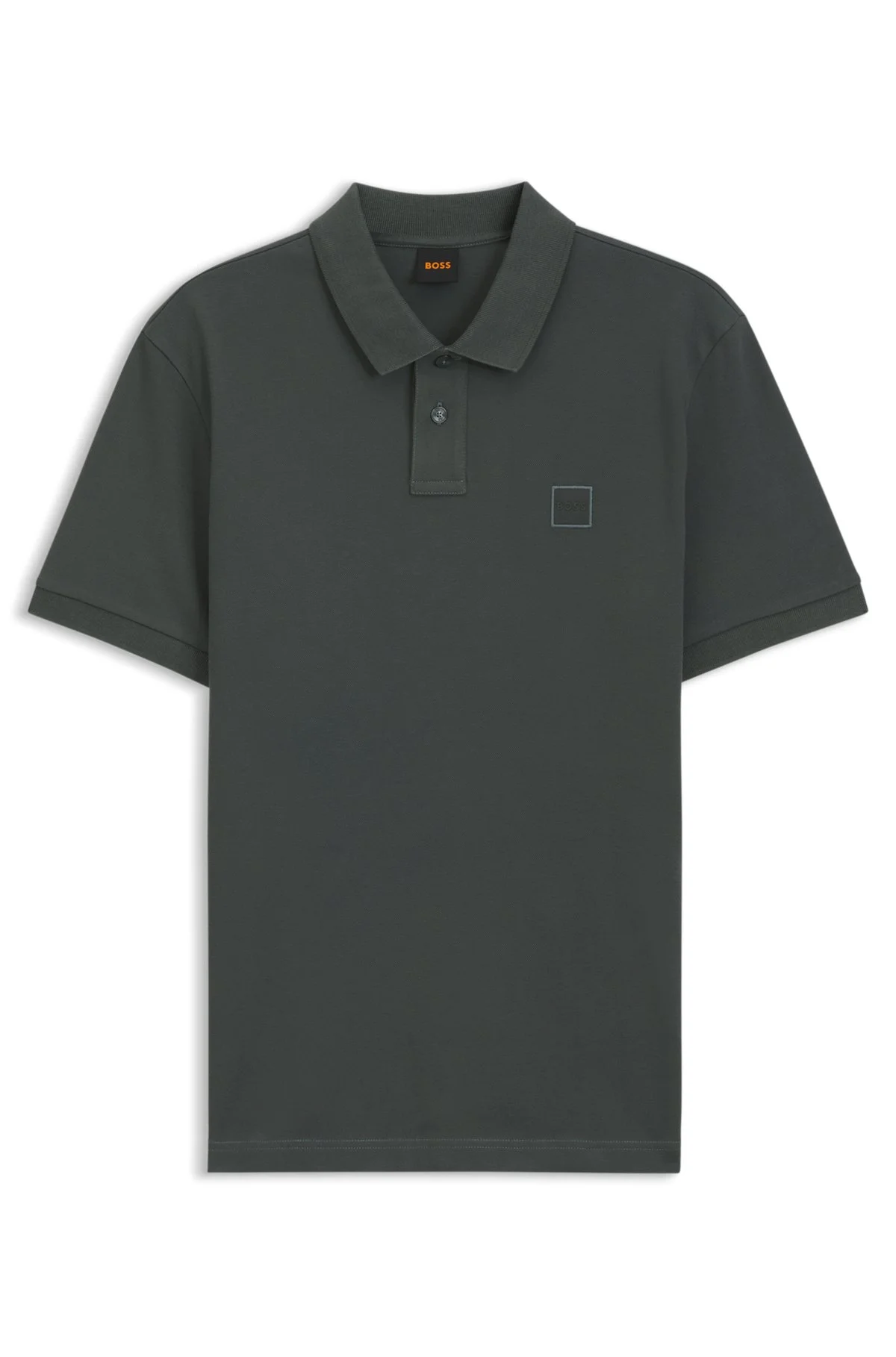 STRETCH-COTTON SLIM-FIT POLO SHIRT WITH LOGO PATCH - 1