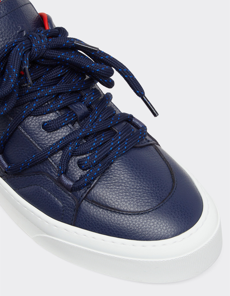 Trainers in tumbled leather 6