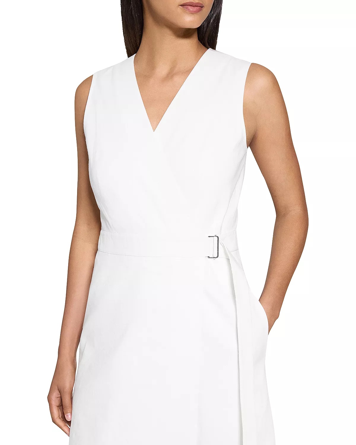Buckled Wrap Dress - 6