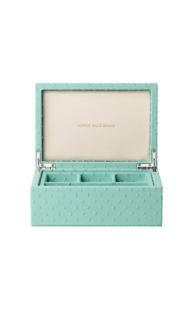 SOPHIE BILLE BRAHE Postacchio Tresor Grande Cotton Jewelry Box green outlook