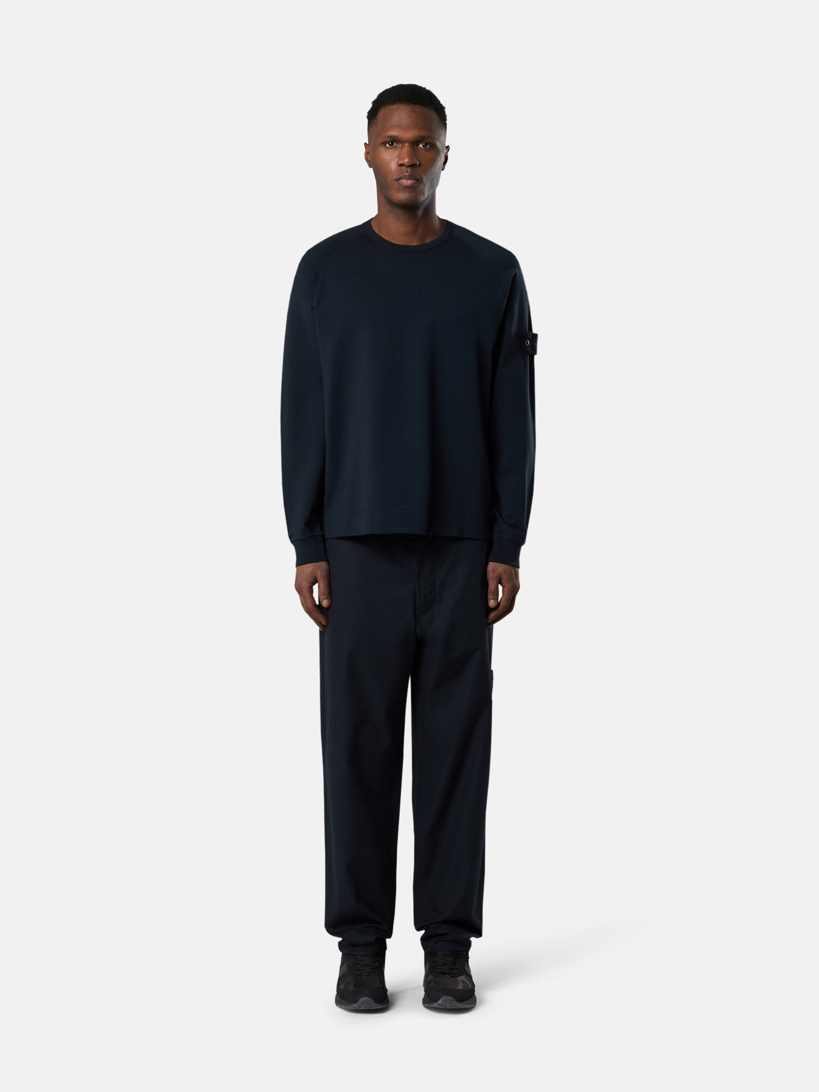 6100011 COTTON STRETCH FLEECE_STONE ISLAND GHOST - 2