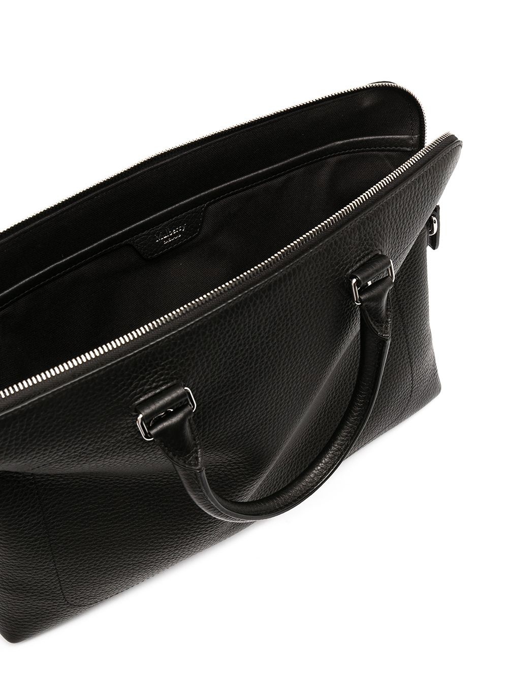 slim City grained leather briefcase - 5