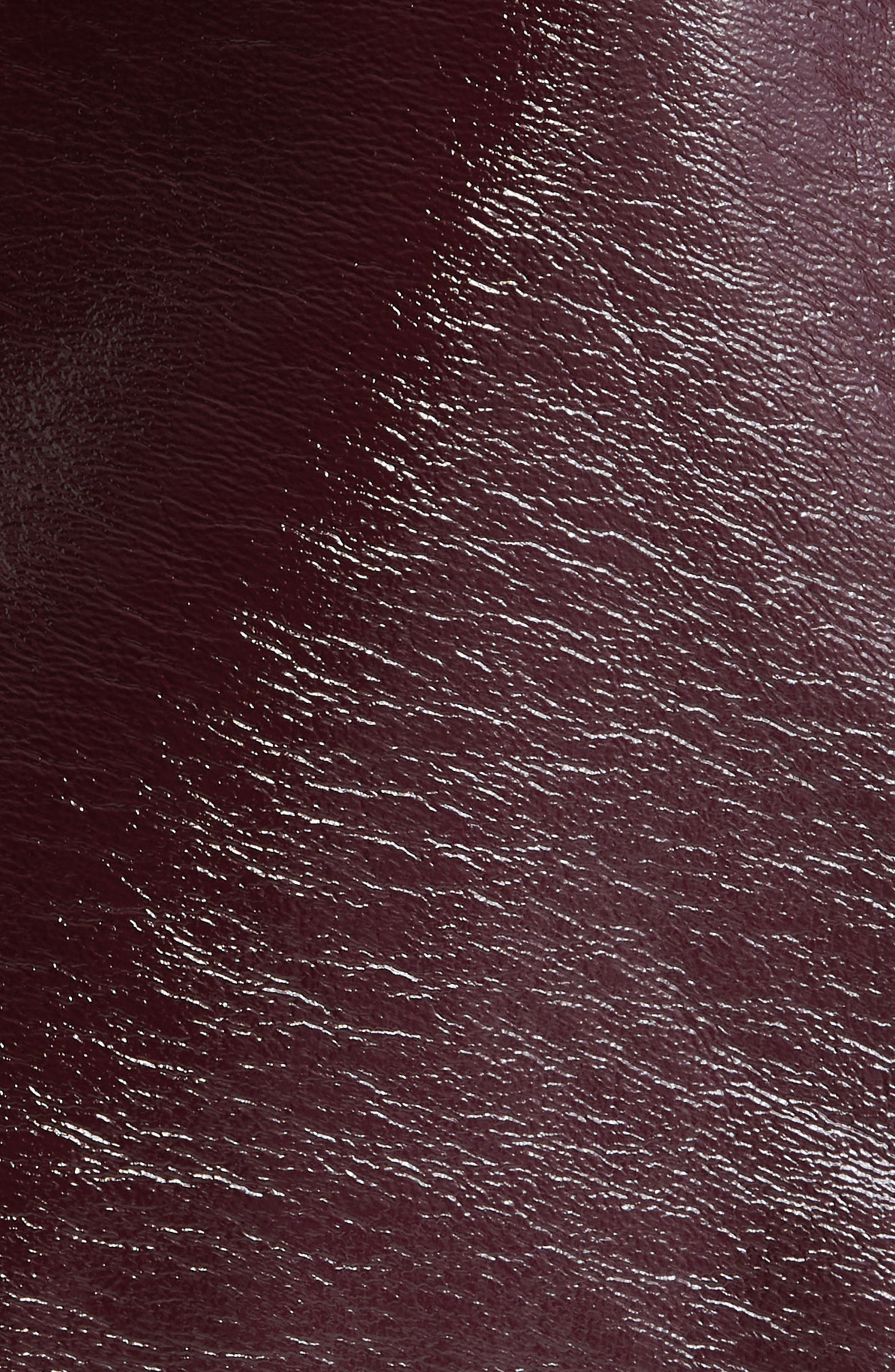 Courrèges Reedition Faux Leather Miniskirt in Burgundy at Nordstrom - 7