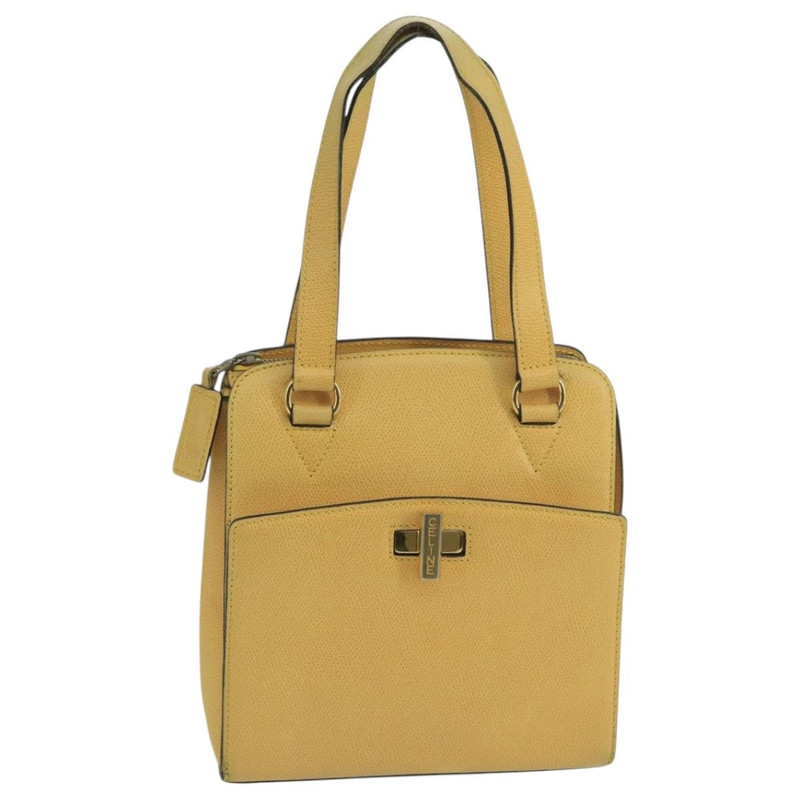 CELINE Hand Bag Leather Yellow Gold - 1