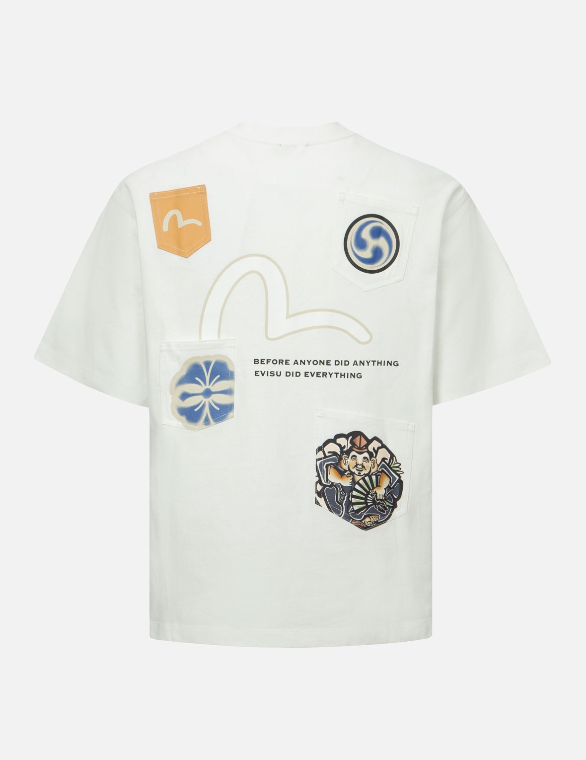 Multi-print and Multi-pocket Relax Fit T-Shirt - 2