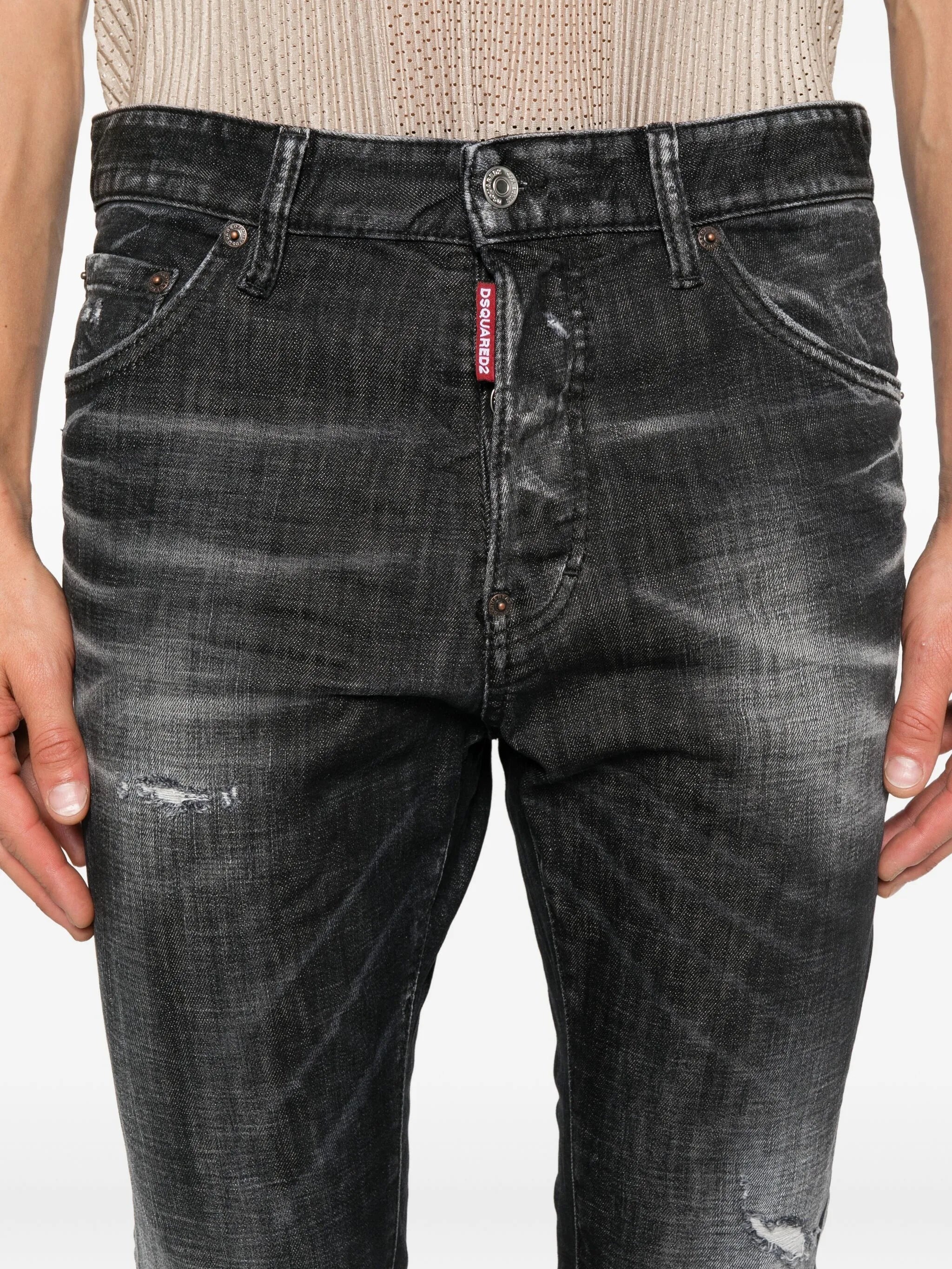 Dsquared2 Faded Distressed Jeans - 3
