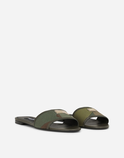 Dolce & Gabbana Camouflage patchwork sliders outlook