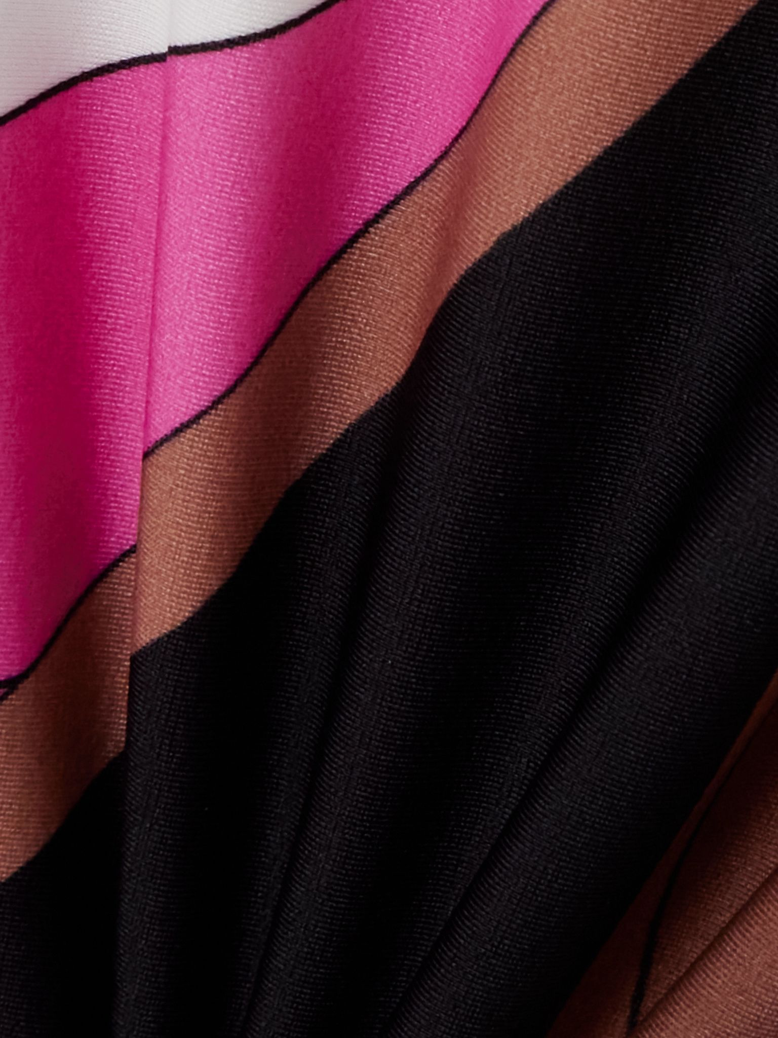 Printed stretch-jersey turtleneck top Pink - 5
