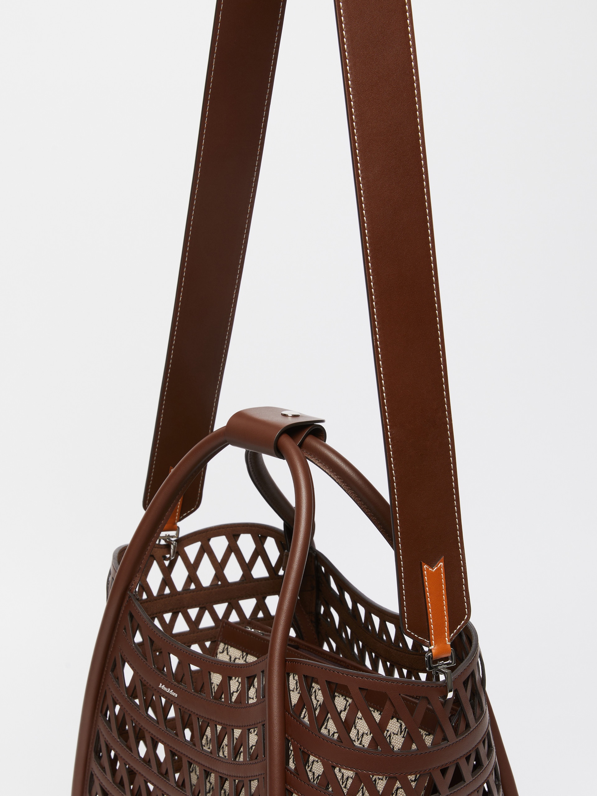 MARINESWEAVING Woven leather small Marine bag - 6