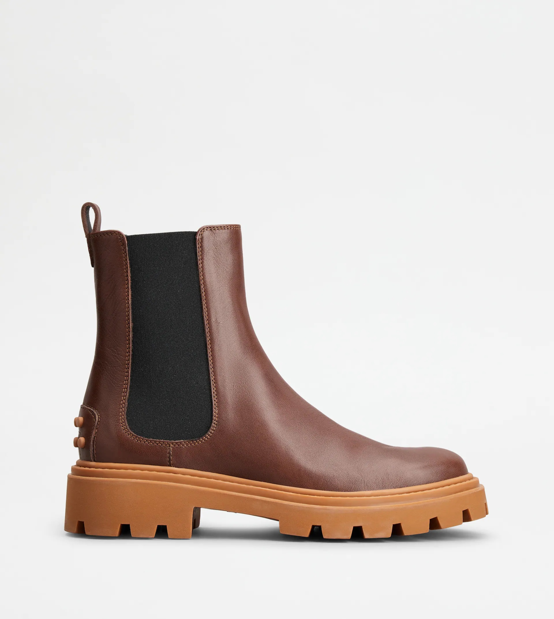 TOD'S CHELSEA BOOTS IN LEATHER - BROWN - 1