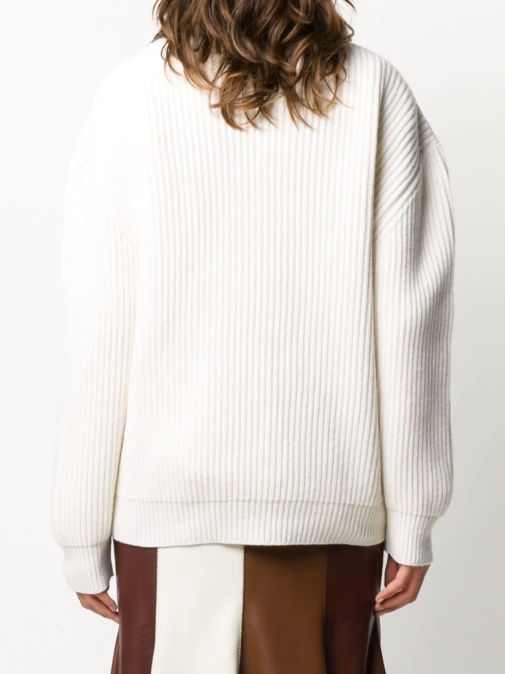 ribbed crew-neck jumper - 4