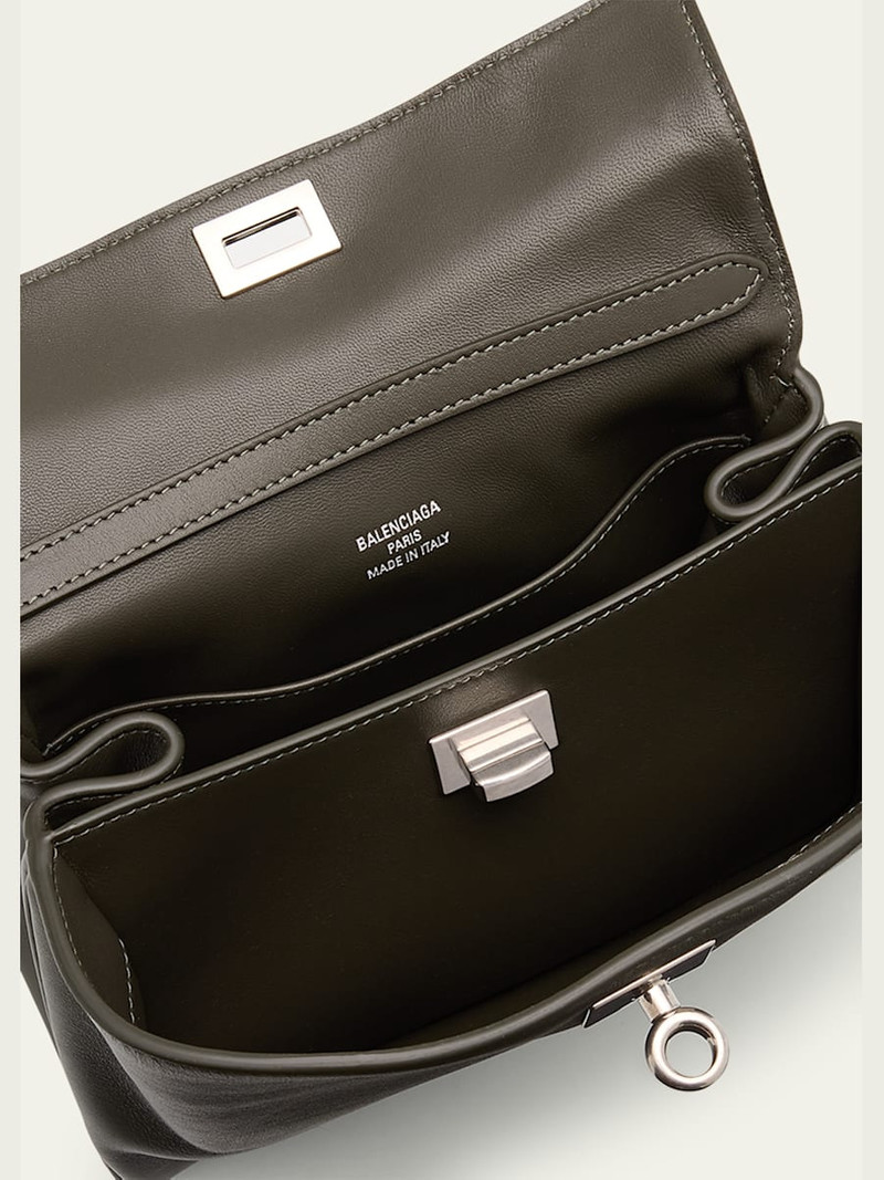 Rodeo Mini Smooth Leather Top-Handle Bag 4
