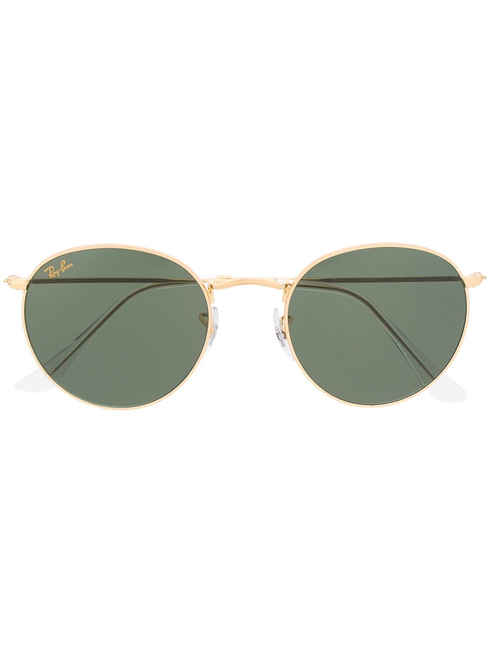 two-tone round-frame sunglasses - 1