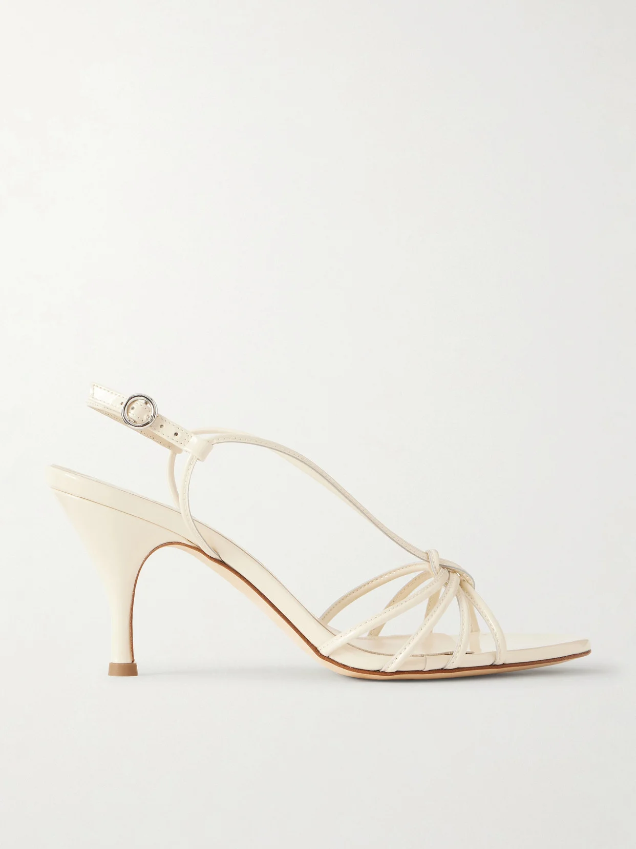 Solange Patent-leather Slingback Sandals - 1