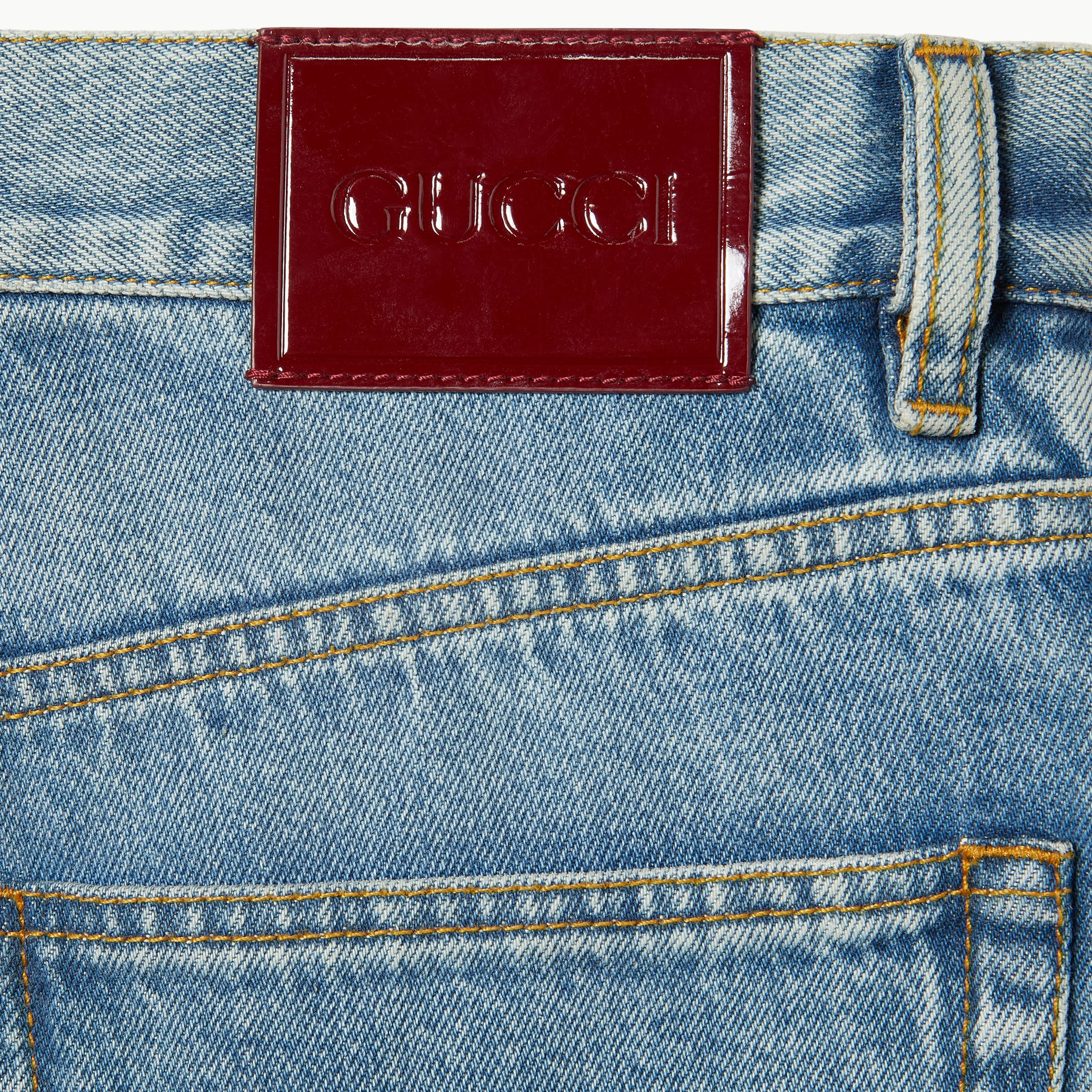 Straight fit denim pants - 6