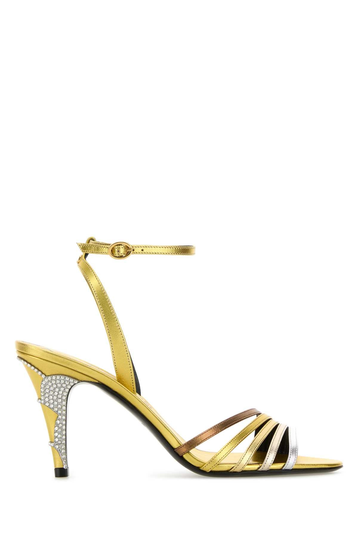 Valentino Garavani Women Multicolor Leather Ladycrush Sandals - 1