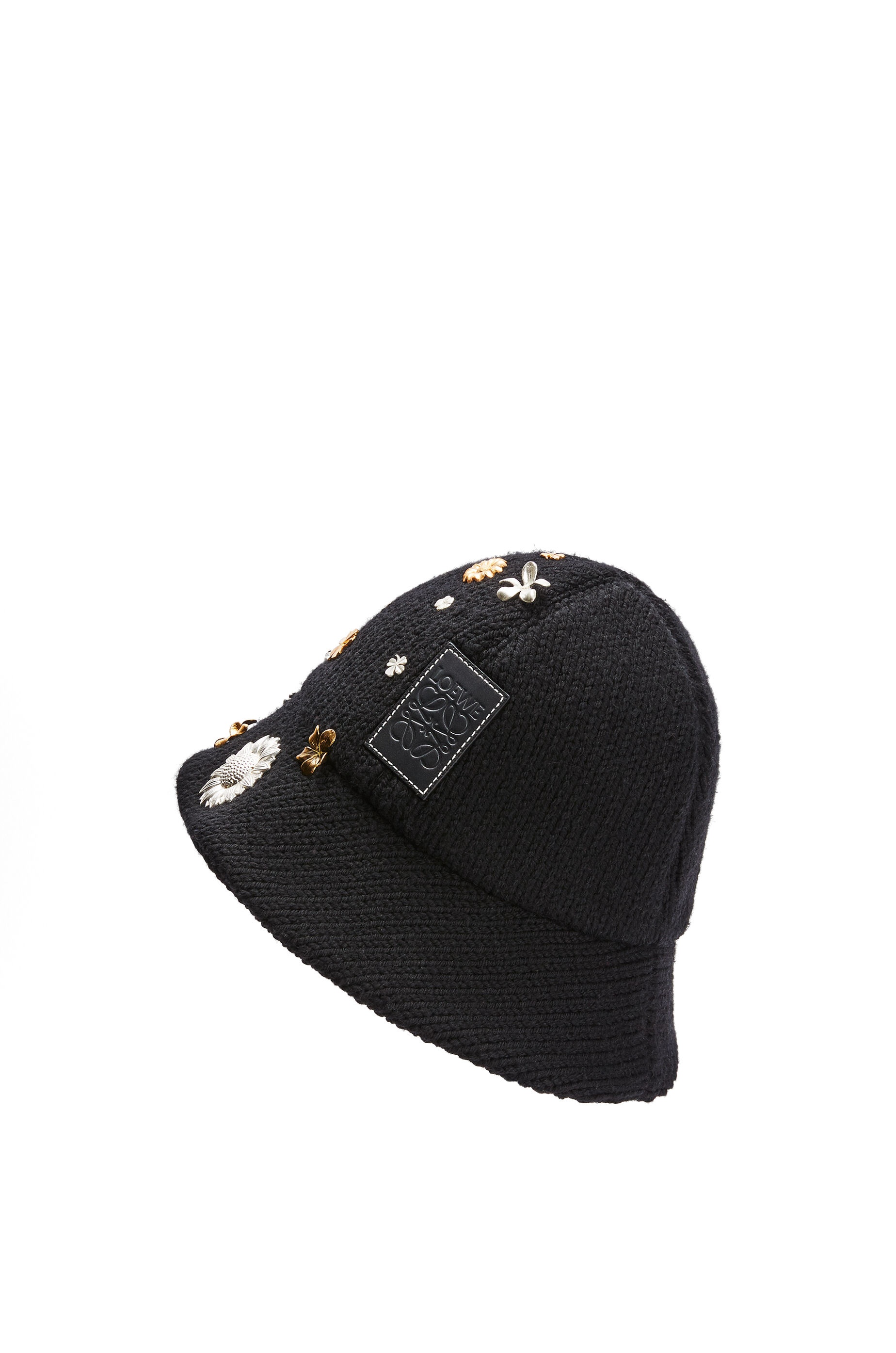 Knit hat in embroidered wool - 2