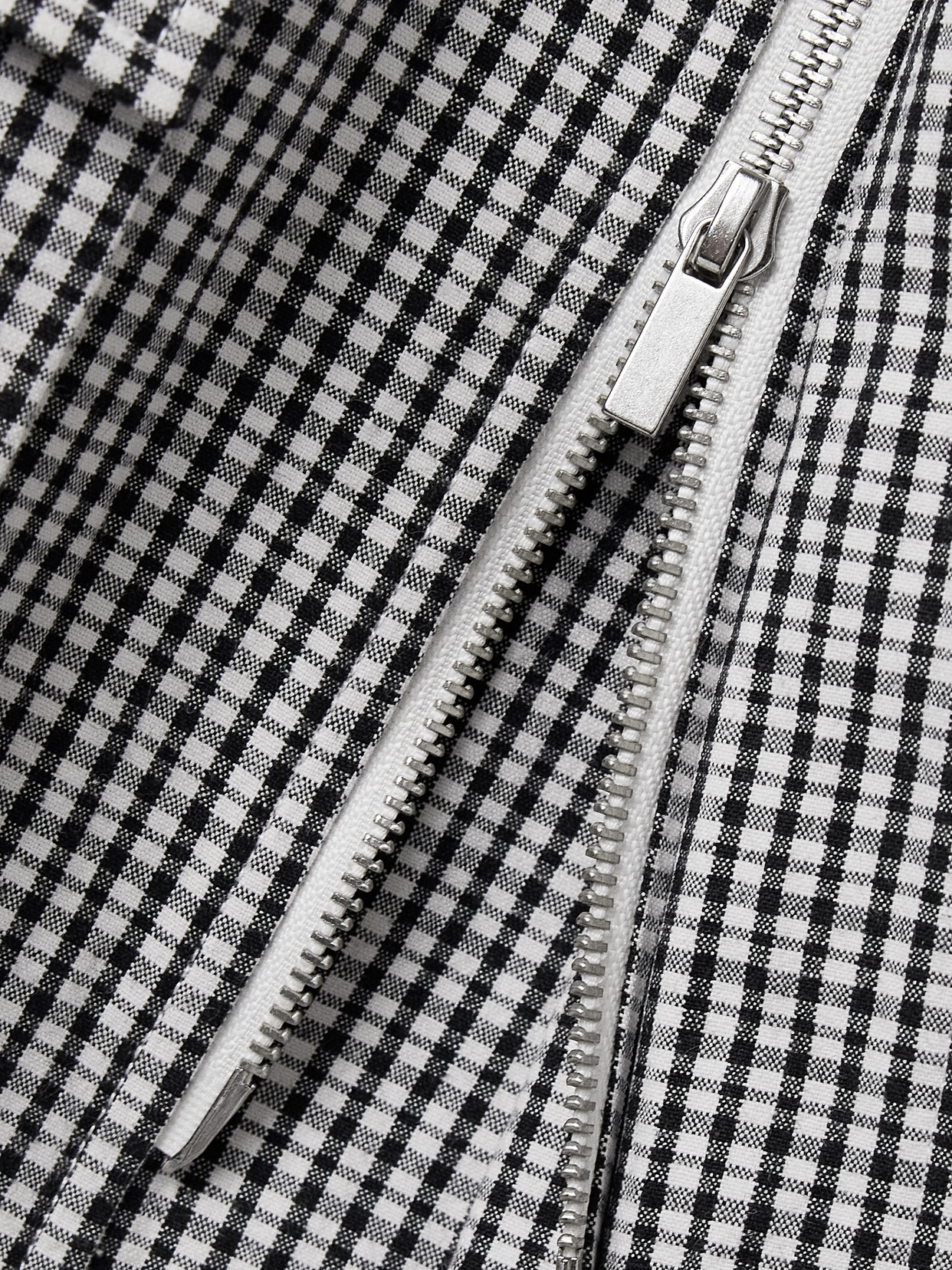Nina Hooded Gingham Cotton And Linen-blend Jacket - 5