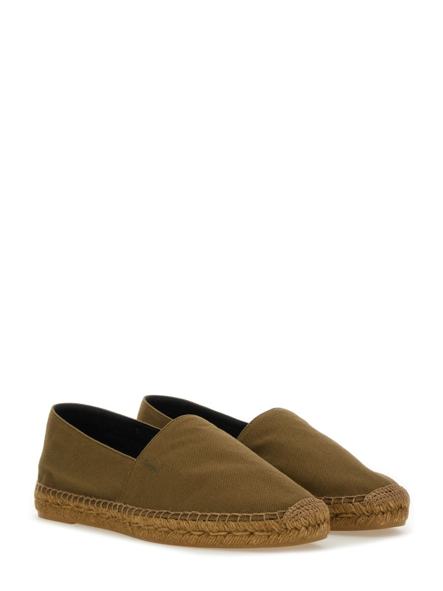 Saint Laurent Men Cotton Gabardine Espadrille - 2