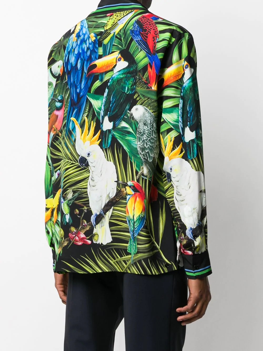 parrot print Hawaii shirt - 4