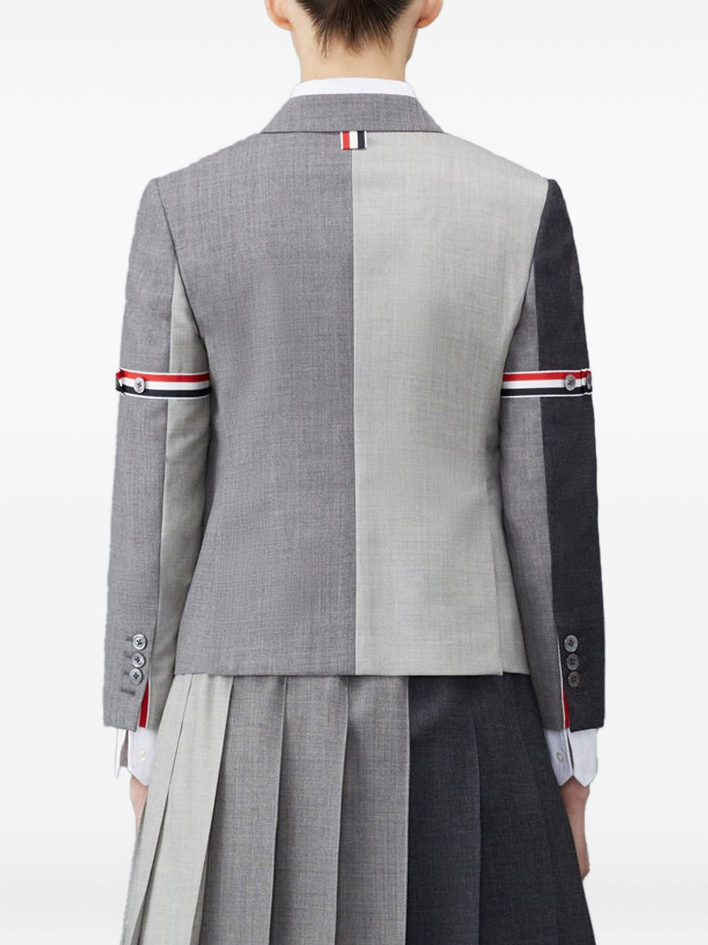 Fun-Mix 2ply fresco panelled blazer - 3