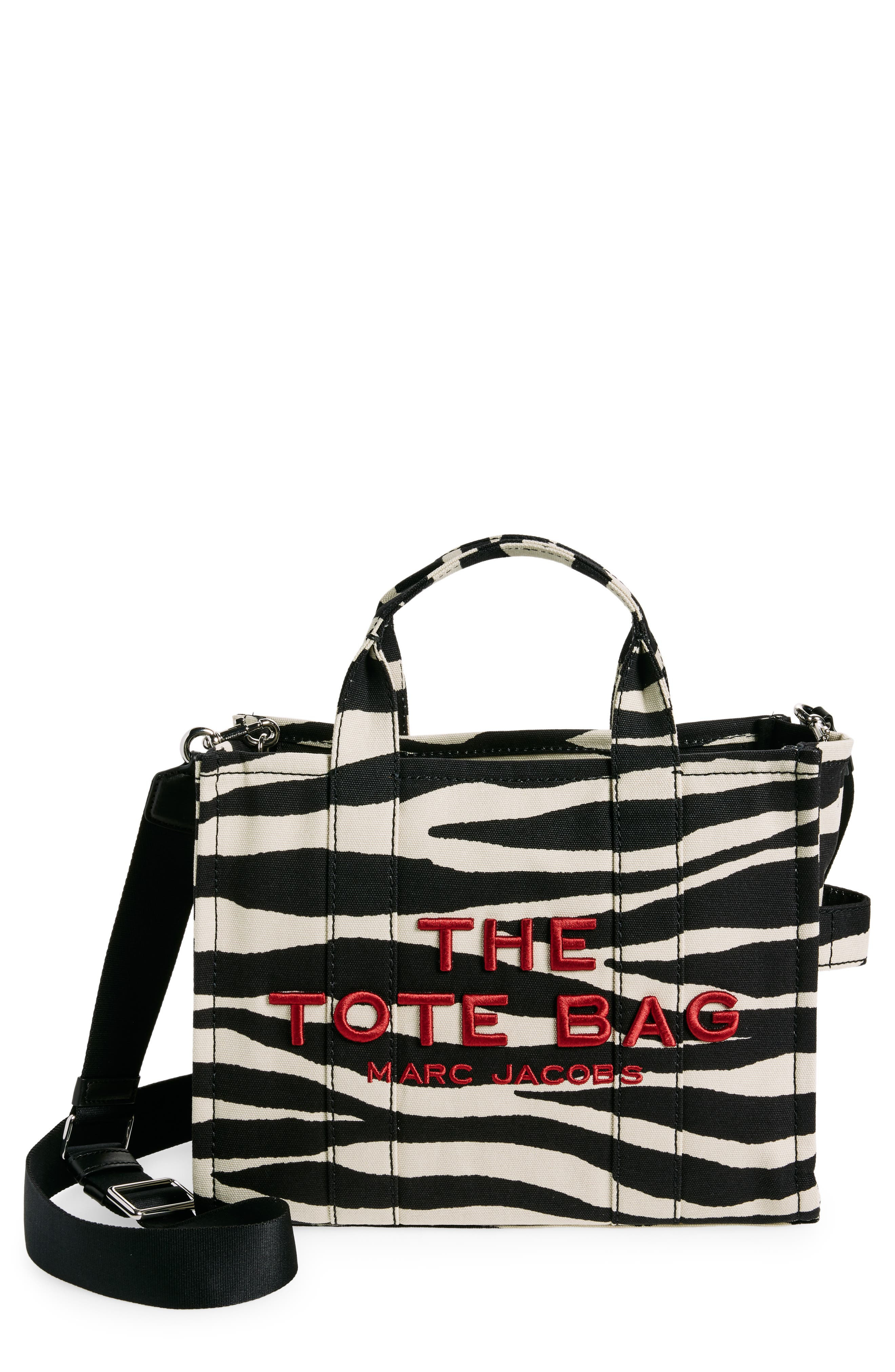 Marc Jacobs The Medium Canvas Tote in Black/White at Nordstrom - 1