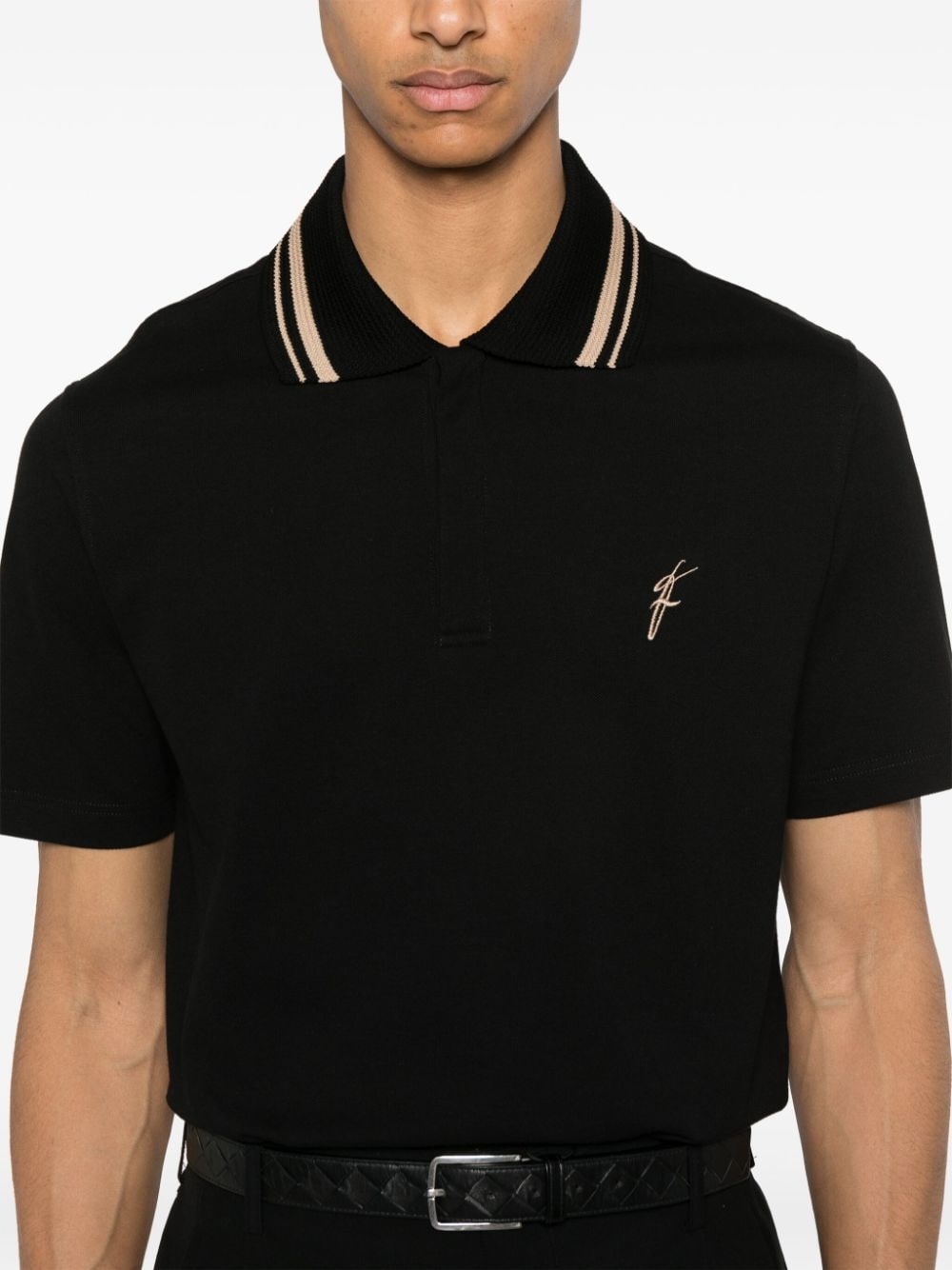 embroidered-logo polo shirt - 5