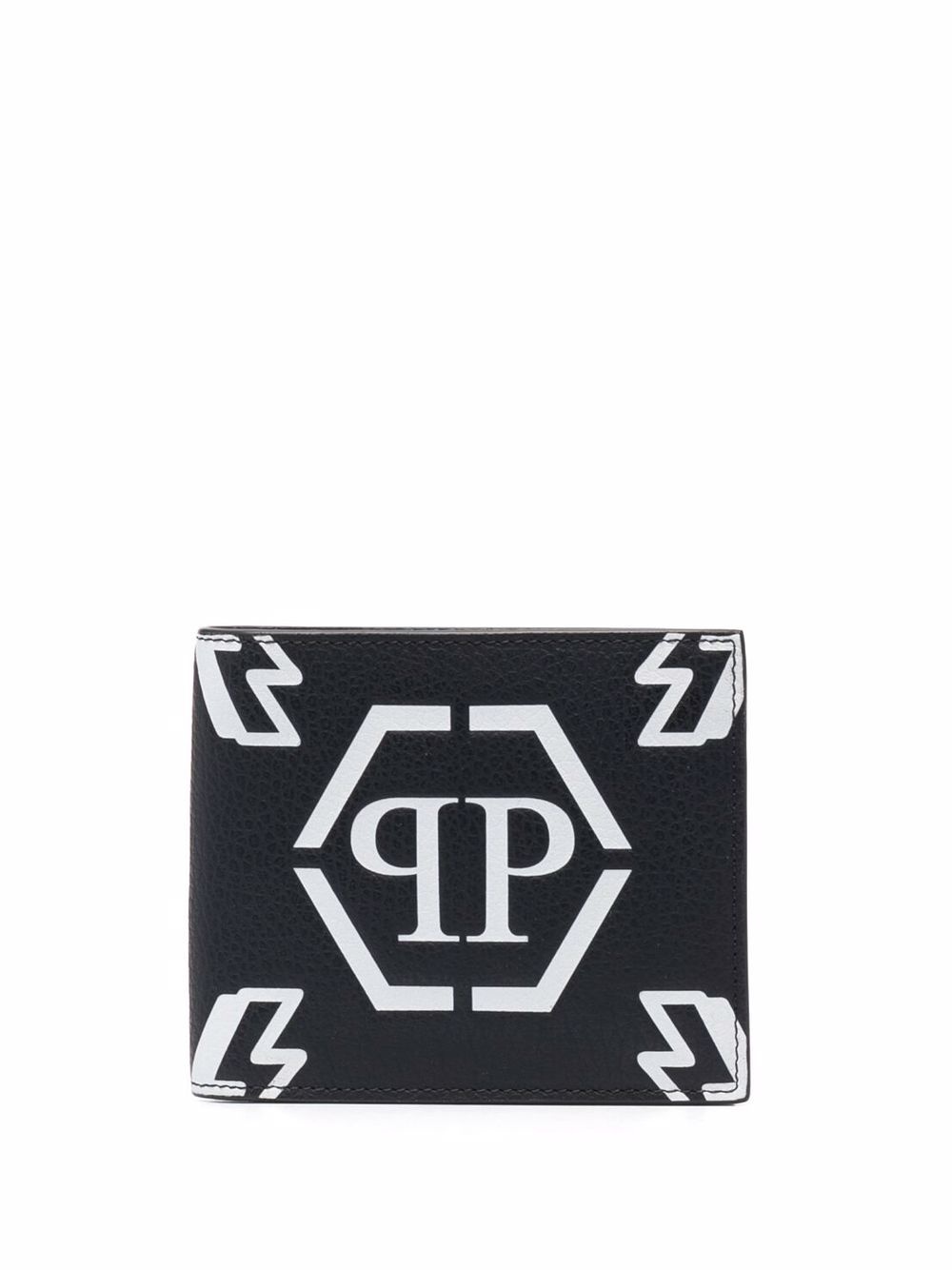 monogram-print folding wallet - 1