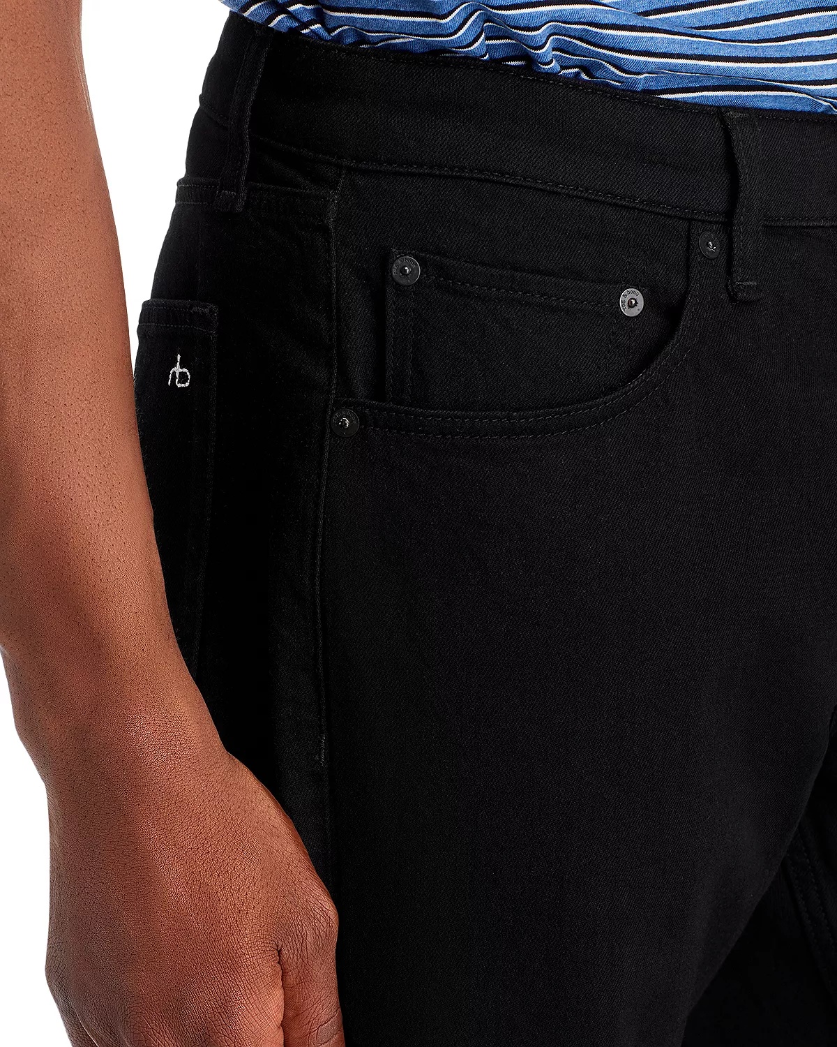 Fit 4 Authentic Stretch Straight Fit Jeans in Black - 6