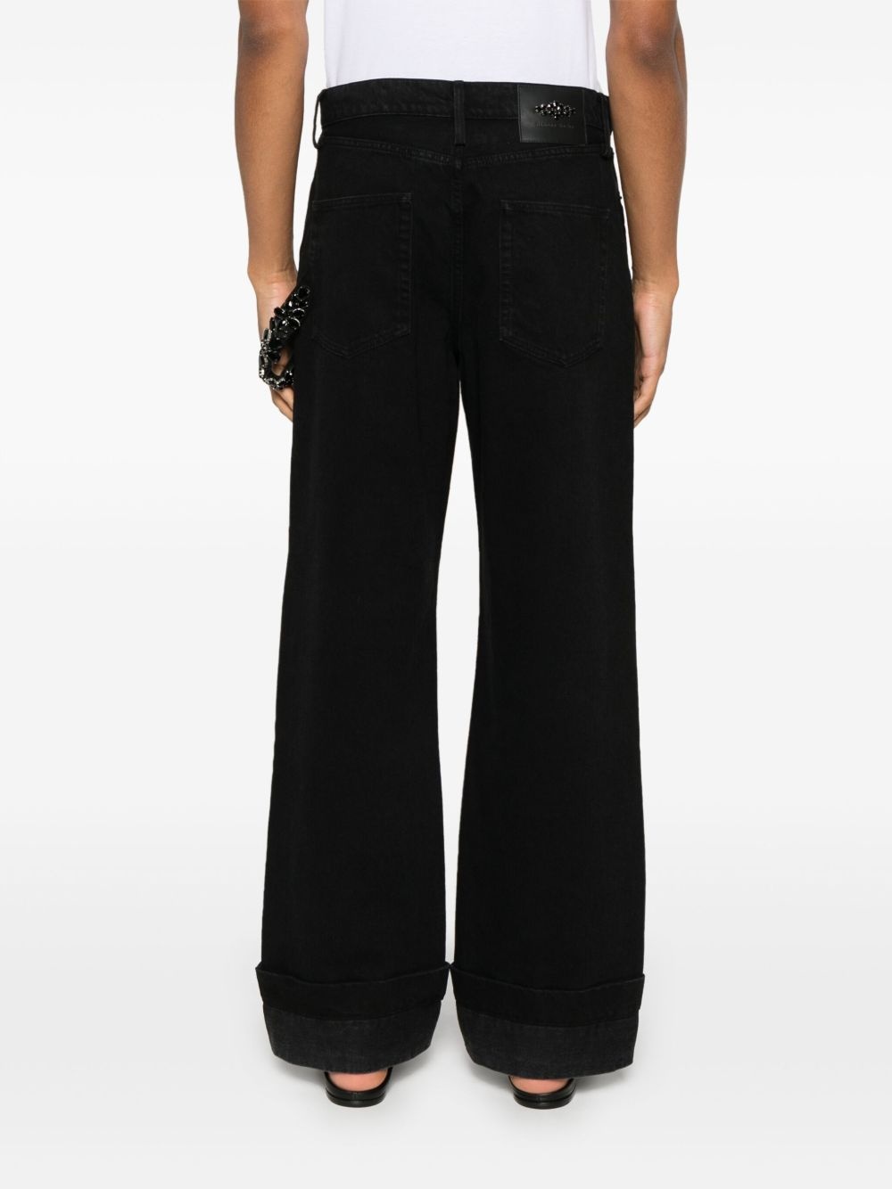 embellished workwear jeans - 4