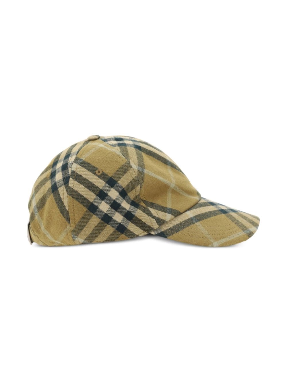 checked cotton cap - 3