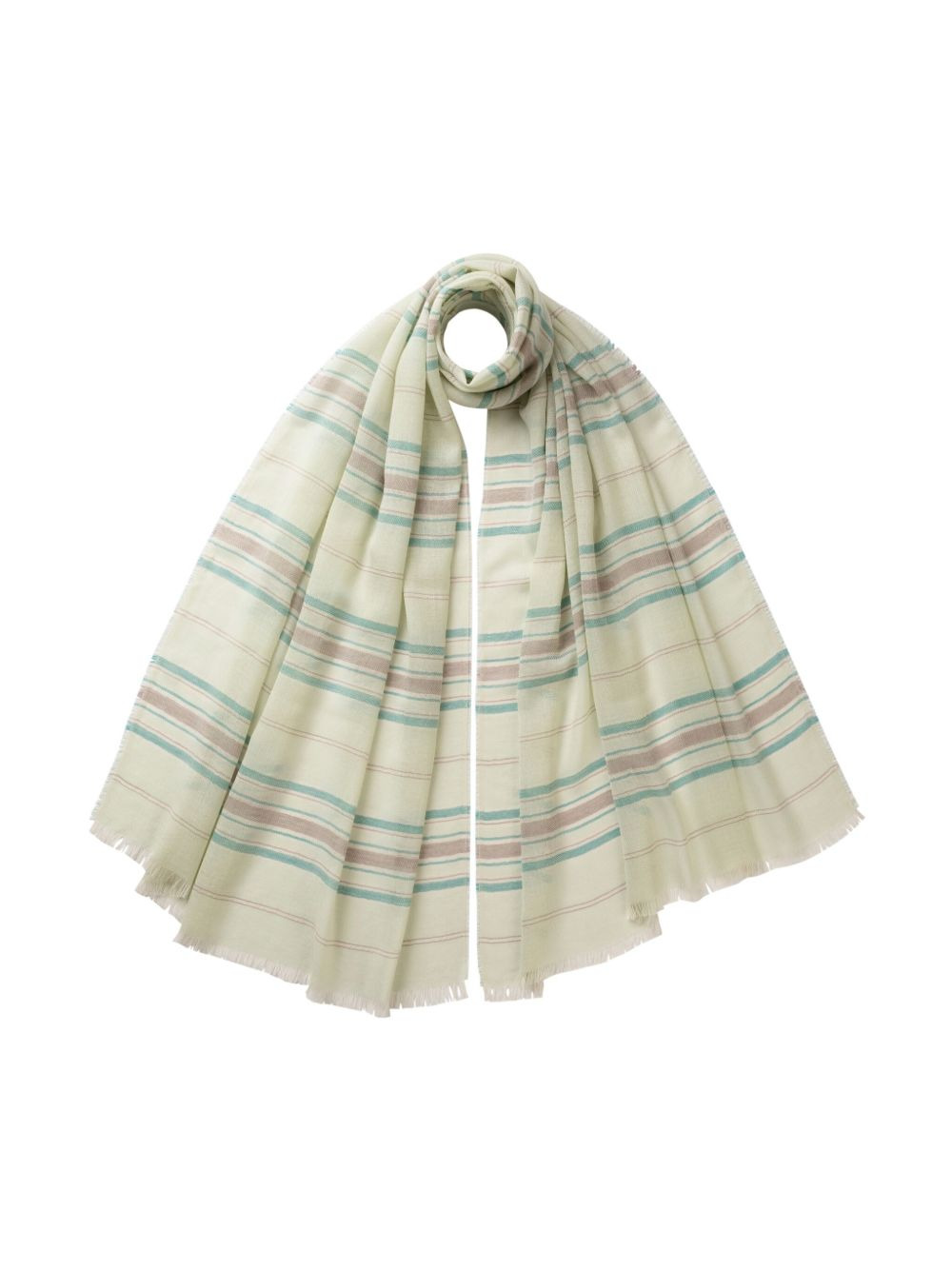 striped cashmere scarf - 2