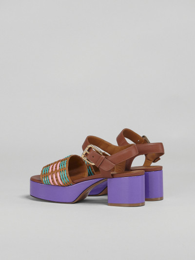 Marni HAND WOVEN VEGETABLE-TANNED LEATHER SANDAL outlook