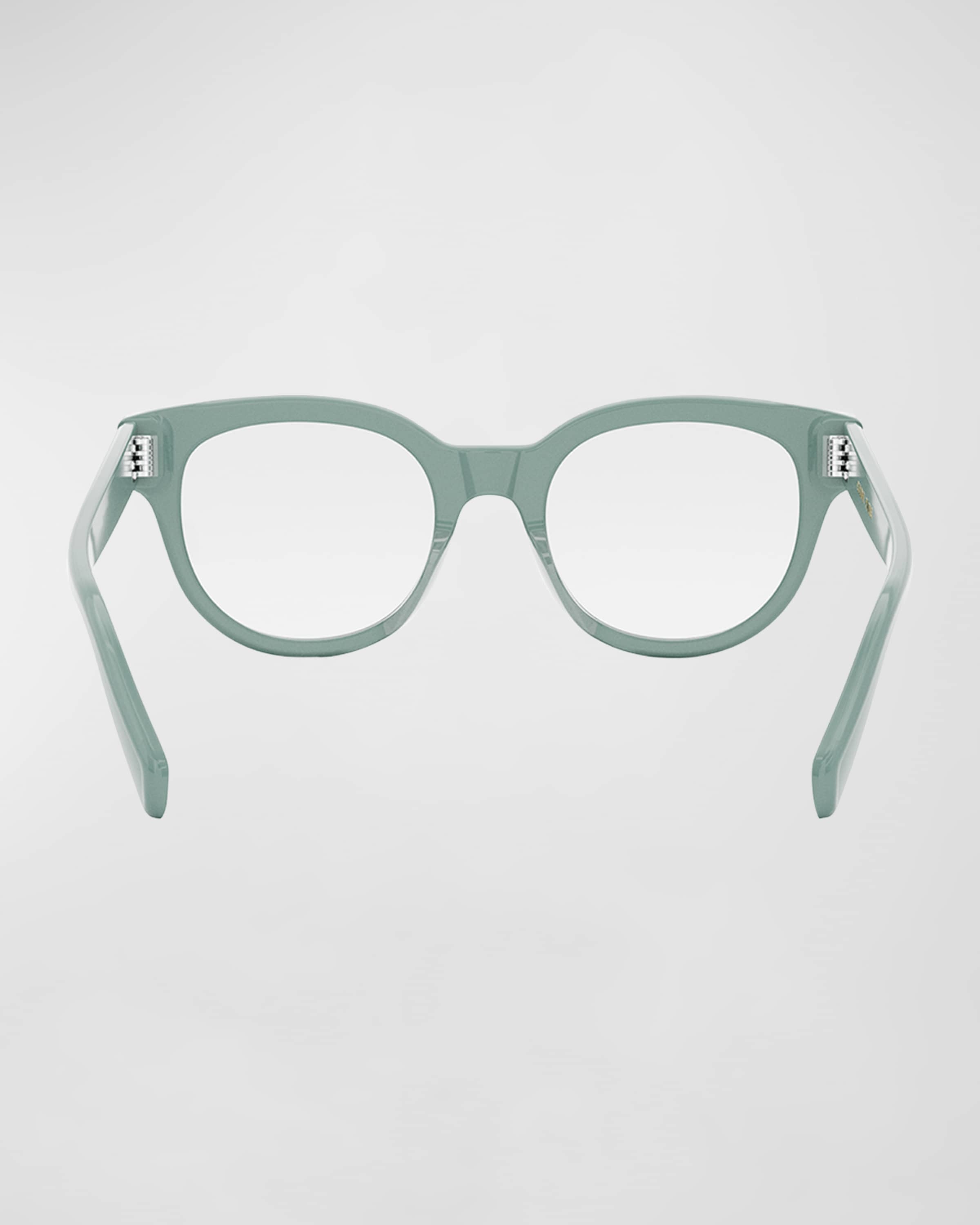 Bold 3 Dots Acetate Round Glasses - 5