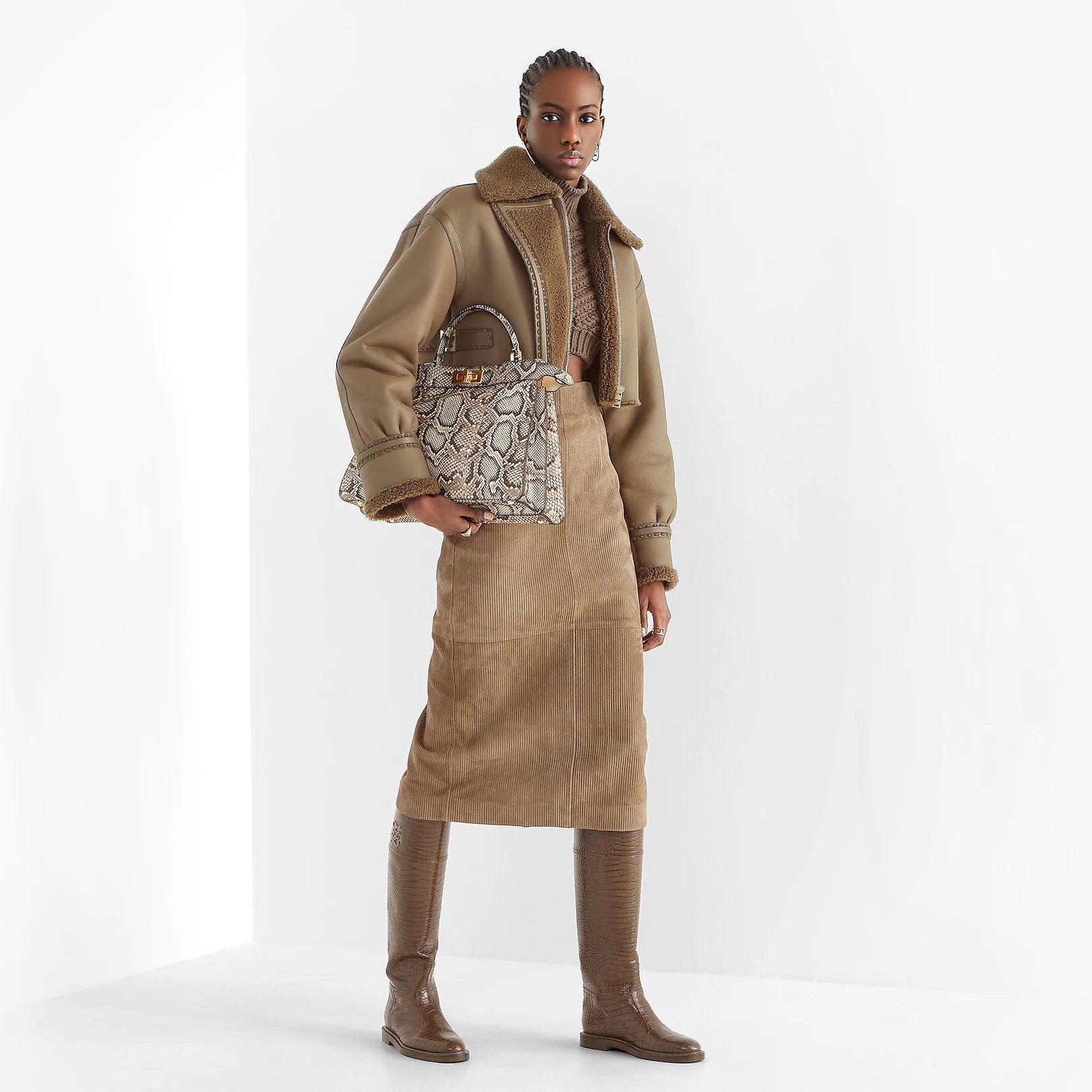 Brown wool sweater - 4