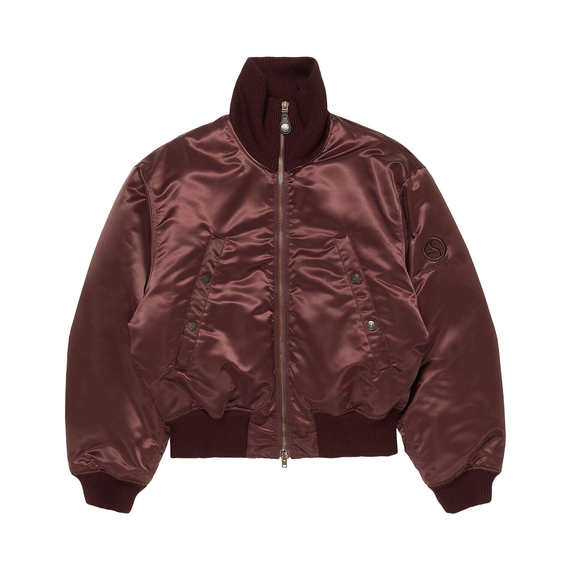 Acne Studios Technical Bomber Jacket 'Burgundy' - 1