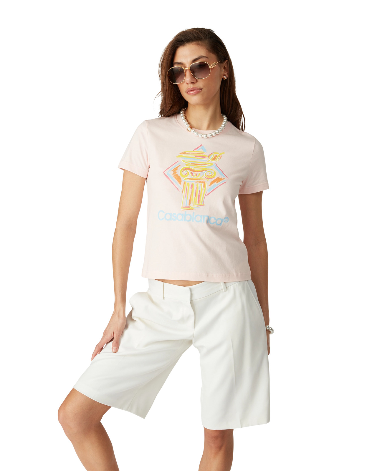 Diamond Column T-Shirt | Casablanca Paris - 4