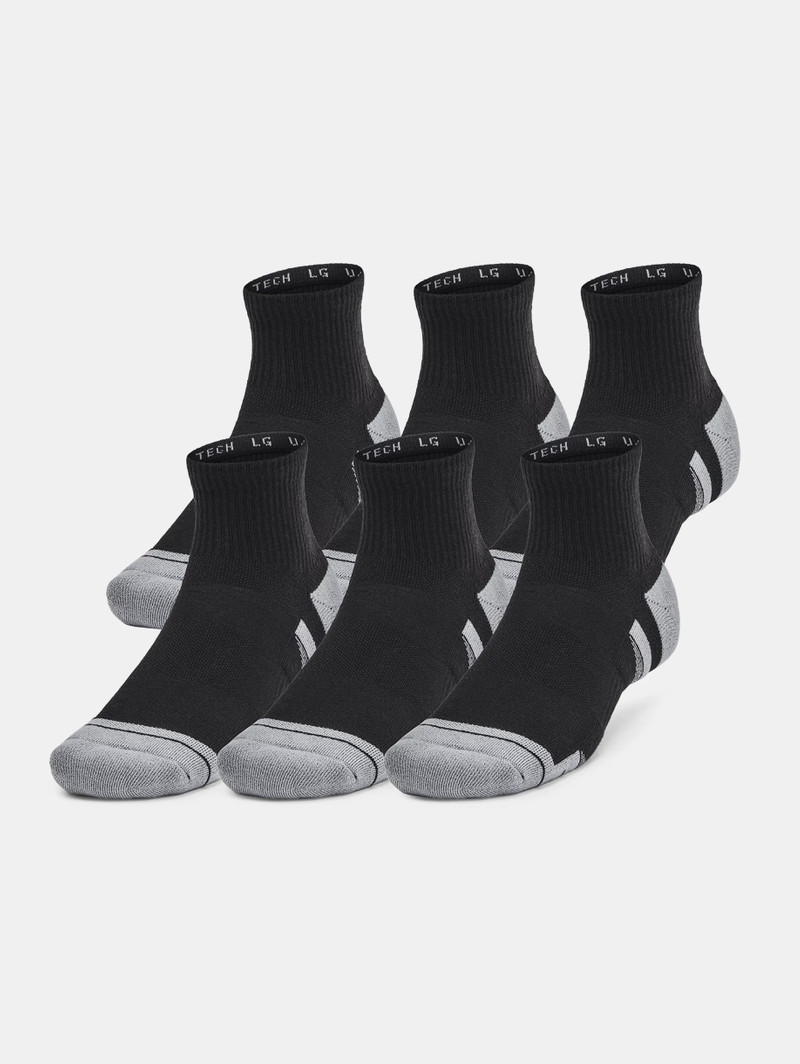 Unisex UA Performance Tech 6-Pack Quarter Socks 3