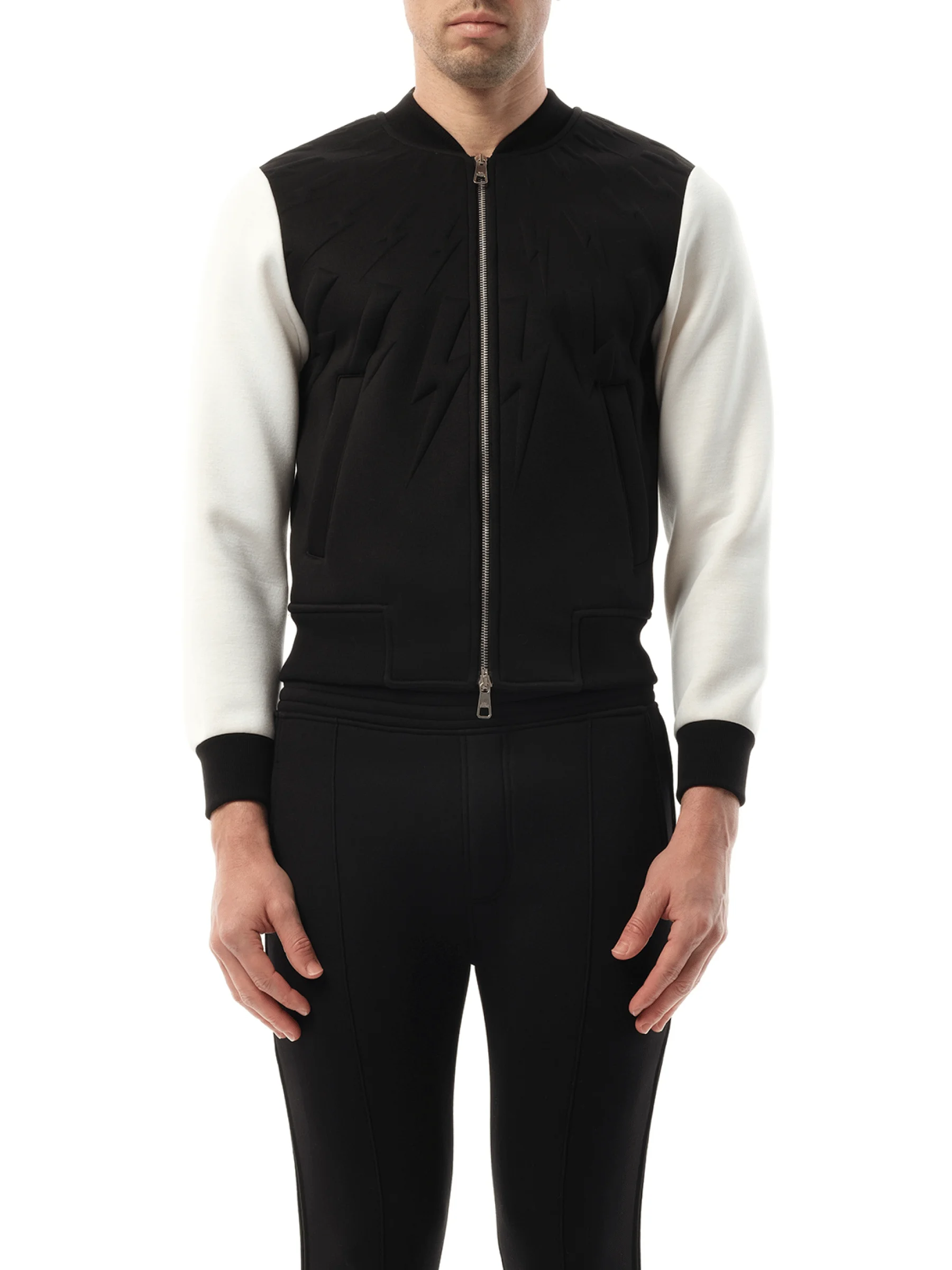 Zip Sweatshirt in Black - 1