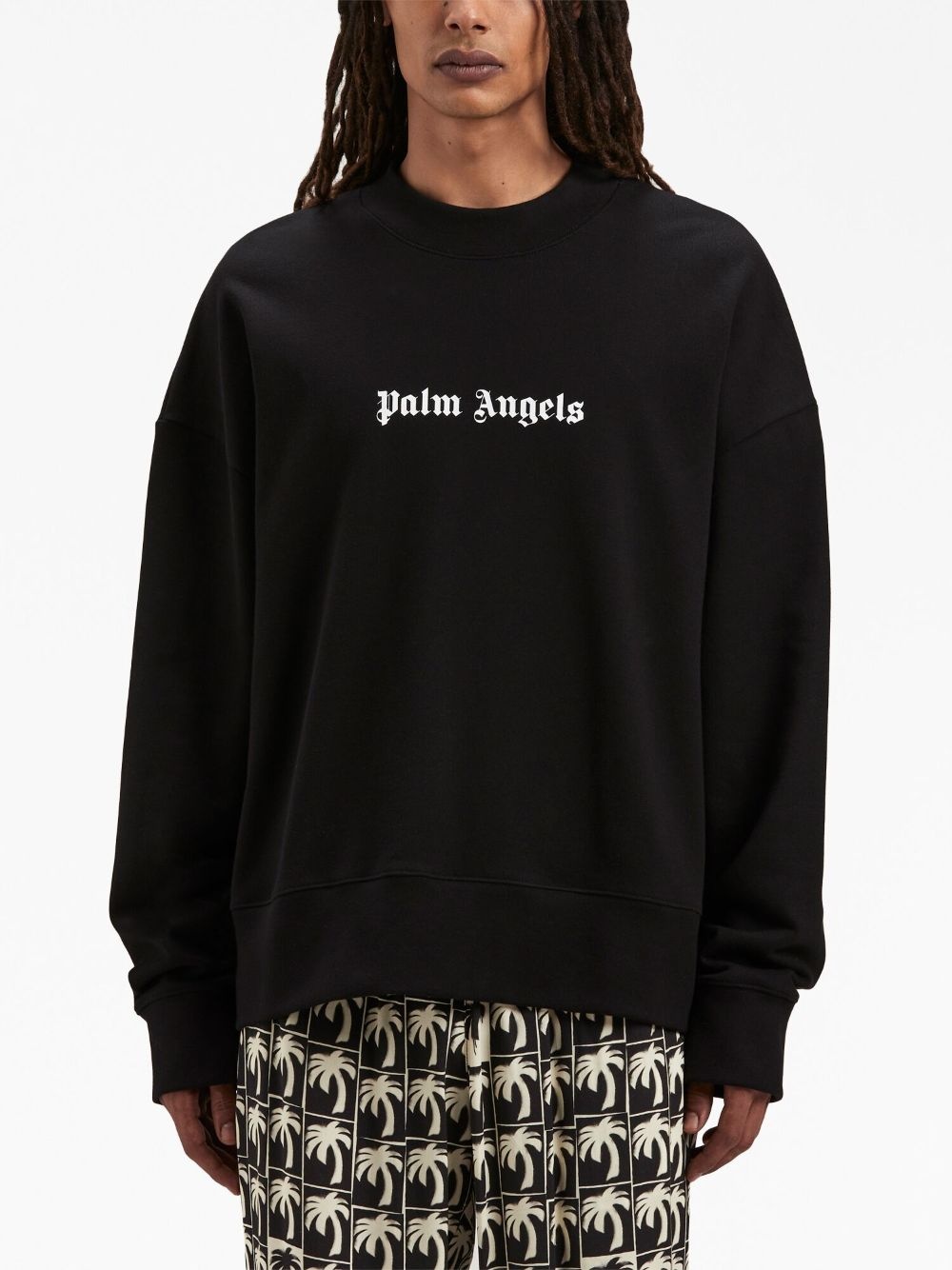 logo-print crew-neck sweatshirt - 3