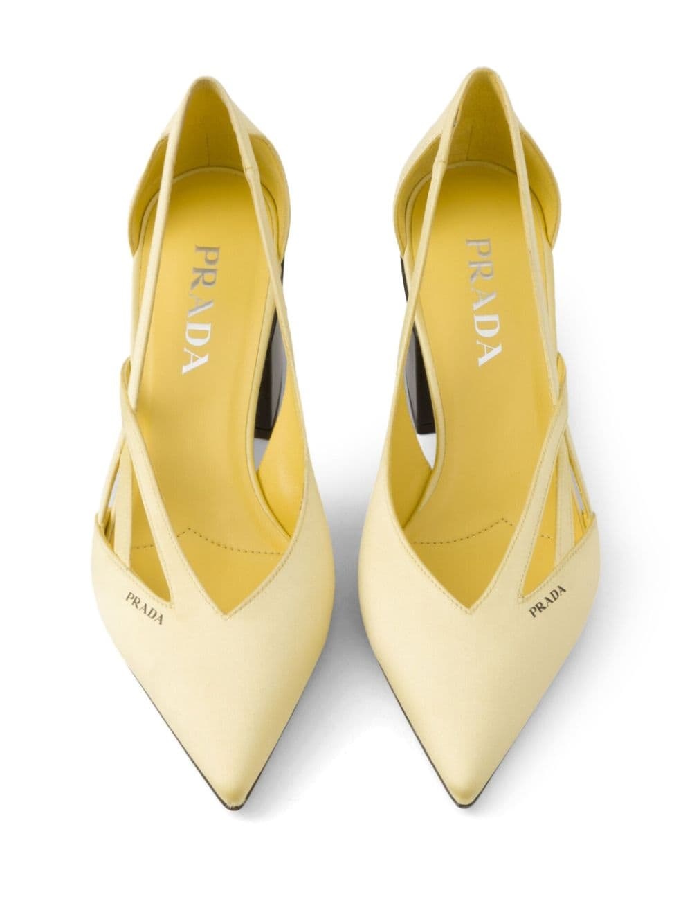 55mm satin cut-out pumps - 4