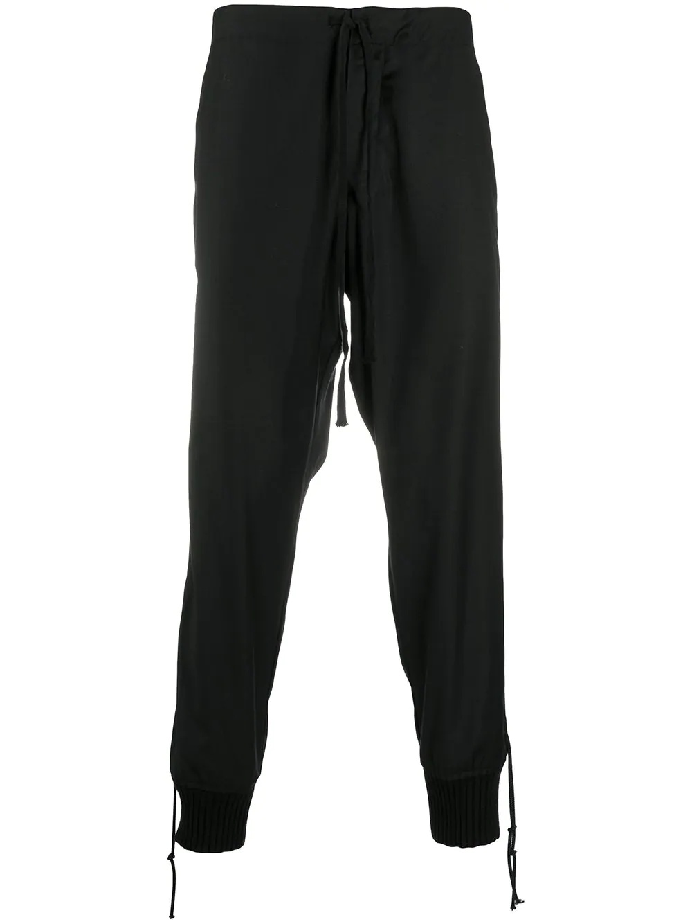 drawstring waist trousers - 1