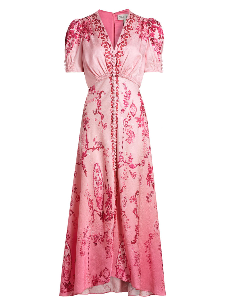 Women's Lea Floral Ombré Shirtdress - Floral Serramento Print 1