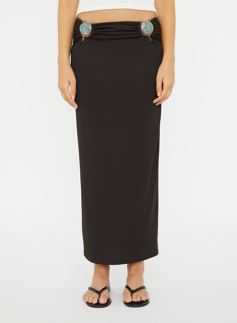 CHRISTOPHER ESBER Mineral Stone Ruched Skirt outlook