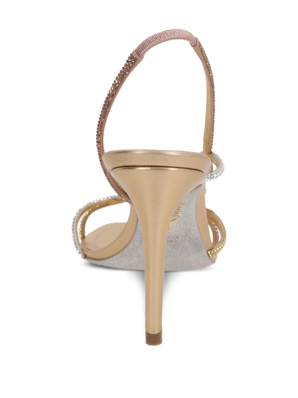 80mm rhinestone-embellished slingback sandals - 3
