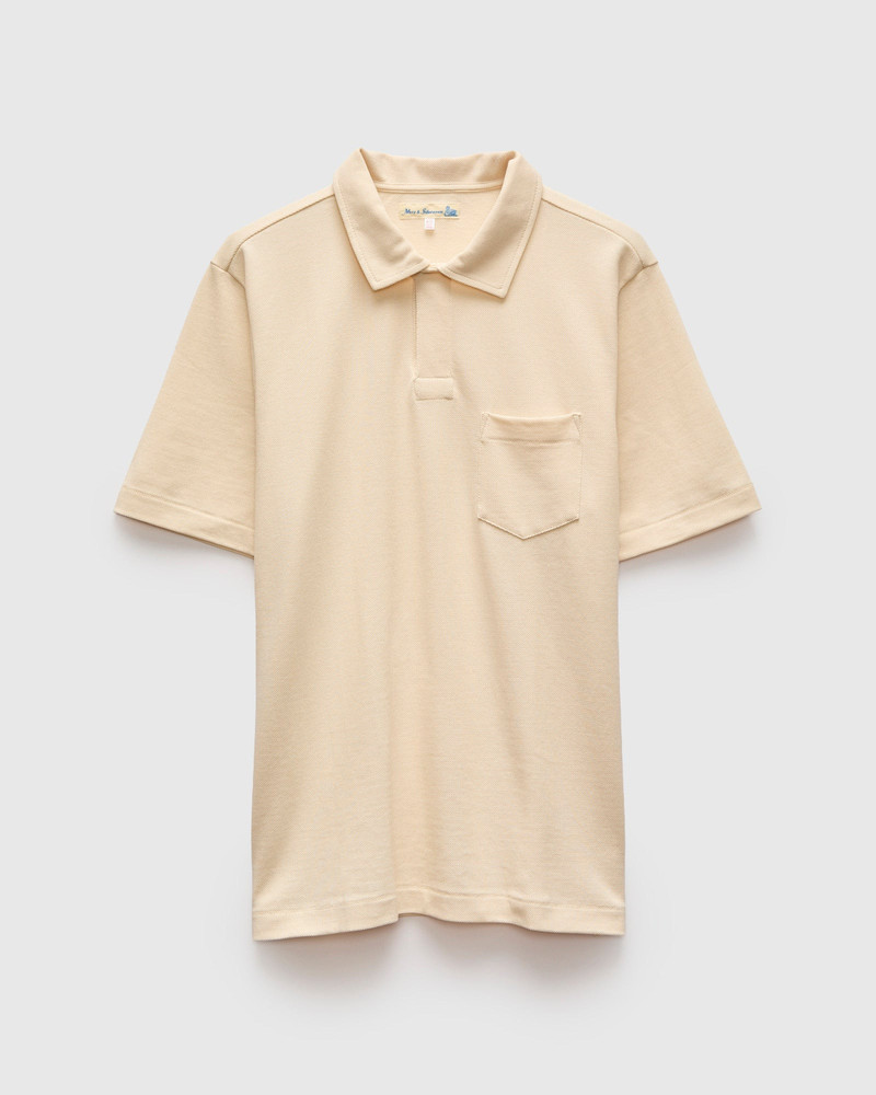 2PKPL "Good Originals" Loopwheel Polo Shirt in Nature 1