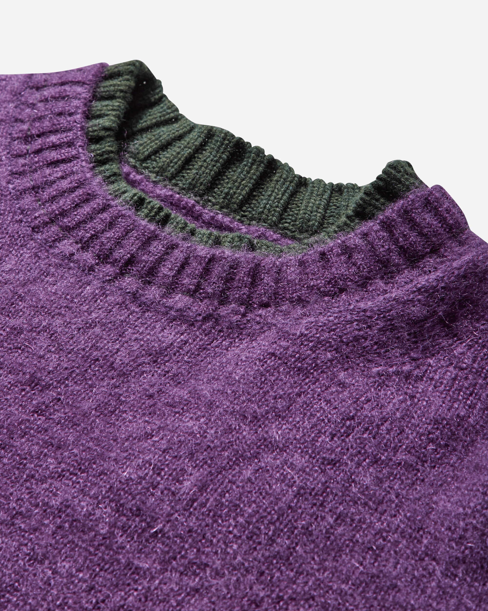 Men's Wool Knit Pullover Purple - 3